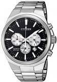 Citizen Men's Gents AN8170-59E Silver Stainless-Steel Japanese Chronograph Dress Watch
