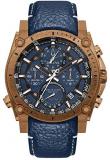 Bulova 97B186 Men's Precisionist Champlain Blue Strap Chrono Watch