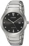 Citizen Men's 'Eco-Drive' Quartz Stainless Steel Casual Watch, Color:Silver-Toned (Model: AW1550-50E)
