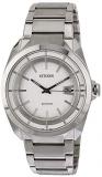 Citizen Eco-Drive White Dial Stainless Steel Men's Watch AW1010-57B