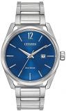 Citizen CTO Blue Dial Stainless Steel Men's Watch BM741051L