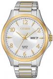 Citizen Men's Quartz Watch with Stainless Steel Strap, Two Tone, 20 (Model: BF2005-54A)