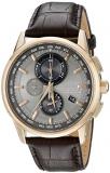 Citizen Men's Eco-Drive World Chrono Atomic Timekeeping Watch with Day/Date, AT8113-04H