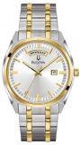 Bulova Men's Classic Quartz Watch with Stainless-Steel Strap, Two Tone, 22 (Mode...