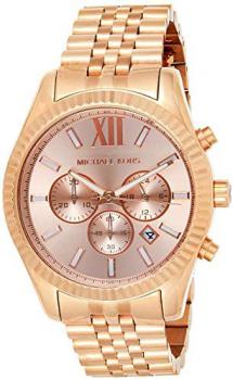 Michael Kors Oversize Rose Golden Stainless Steel Lexington Chronograph Women's watch #MK8319