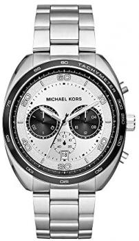 Michael Kors Men's Dane Quartz Stainless-Steel Strap, Silver, 22 Casual Watch (Model: MK8613)