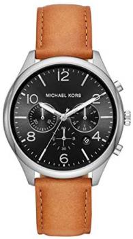 Michael Kors Men's Merrick Chronograph Silver-Tone Stainless Steel Watch MK8661