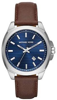 Michael Kors Men's Bryson Three-Hand Date Silver-Tone Stainless Steel Watch MK8631