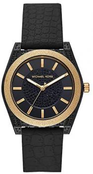 Michael Kors MK6703 Black Steel 316 L Analog Quartz Woman Watch