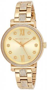 Michael Kors Women's Sofie Quartz Stainless-Steel Strap, Gold, 14 Casual Watch (Model: MK3881)
