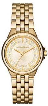 Michael Kors Women's Slim Camille Three-Hand Gold-Tone Stainless Steel Watch MK3421