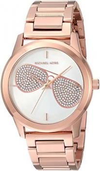 Michael Kors Women's Analog-Quartz Watch with Stainless-Steel Strap, Rose Gold, 19 (Model: MK3673)