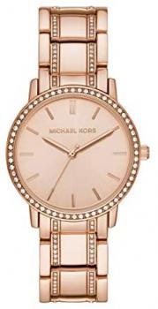 Michael Kors Women's Melissa Three-Hand Rose Gold-Tone Alloy Watch MK4391