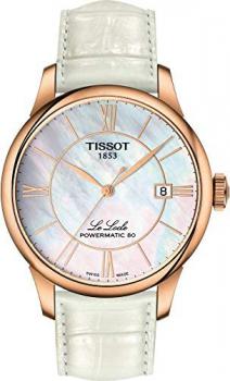 Tissot T-Classic Automatic White Mother of Pearl Ladies Watch T006.407.36.118.00