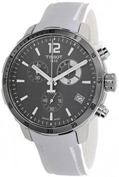 Tissot Black Dial SS Silicone Chronograph Quartz Men's Watch T0954491706700