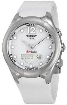 Tissot T-Touch Solar White Dial White Rubber Ladies Watch T0752201701700