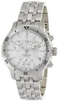 Tissot Men's T0674171103100 PRS 200 Silver Chronograph Dial Watch