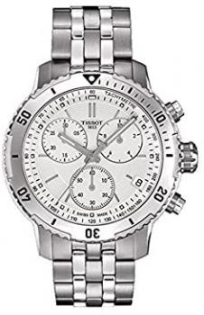 Tissot PRS 200 Stainless Steel Two Tone Chronograph Mens Watch T0674172203101