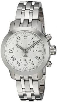 Tissot Women's Swiss Quartz Stainless Steel Quartz Watch, Color:Silver-Toned (Model: T0552171103300)