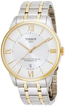 Tissot Men's Chemin Des Tourelles Swiss-Automatic Watch with Stainless-Steel Strap, Two Tone, 20 (Model: T0994072203800)