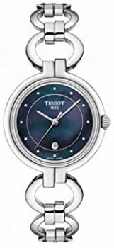 Tissot Flamingo Ladies Watch Diamonds Blue Mother of Pearl Stainless Steel T094.210.11.126.00