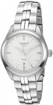 Tissot Women's 'Pr 100' Swiss Quartz Stainless Steel Dress Watch, Color:Silver-Toned (Model: T1012101103600)