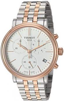 Tissot Mens Carson Swiss Quartz Stainless Steel Dress Watch (Model: T1224172201100)