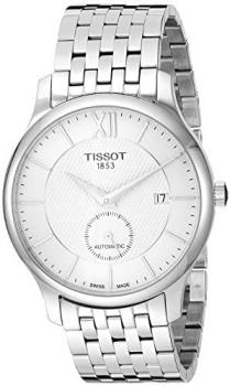 Tissot Mens Tradition Swiss Automatic Stainless Steel Dress Watch (Model: T0634281103800)