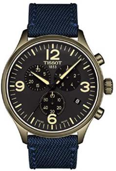 Tissot Men's Chrono XL Blue Fabric Stainless Steel Watch T1166173705701