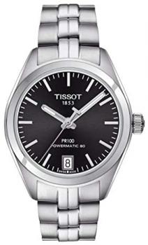 Tissot PR 100 Powermatic Black Dial Ladies Watch T1012071105100