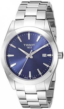 Tissot Mens Gentleman Swiss Quartz Stainless Steel Dress Watch (Model: T1274101104100)
