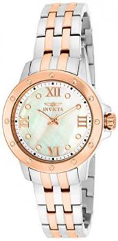 Invicta Women's Angel Quartz Mother-of-Pearl Dial Stainless Watch 15366