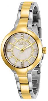 Invicta Women's Angel Quartz Watch with Stainless-Steel Strap, Two Tone, 12 (Model: 29326)