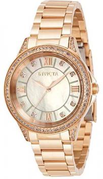Invicta Angel Quartz Crystal White Dial Ladies Watch 30930