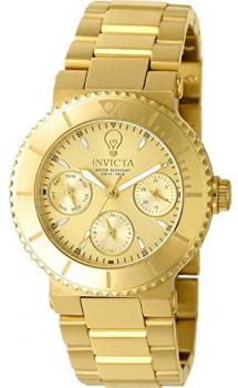 Invicta Women's Gabrielle Union Quartz Watch with Stainless-Steel Strap, Gold, 20 (Model: 22895)