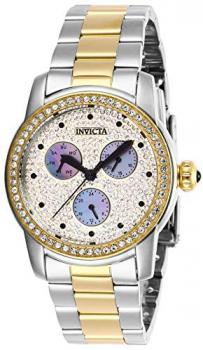 Invicta Women's Angel Quartz Stainless-Steel Strap, Two Tone, 20 Casual Watch (Model: 28468)