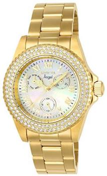 Invicta Women's Angel Quartz Watch with Stainless Steel Strap, Gold, 20 (Model: 23576)