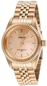 Invicta Women's Specialty Quartz Watch with Stainless Steel Strap, Rose Gold, 18 (Model: 29417)