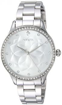 Invicta Women's Wildflower Quartz Watch with Stainless-Steel Strap, Silver, 16 (Model: 24536)
