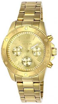 Invicta Women's Wildflower Quartz Watch with Stainless-Steel Strap, Gold, 18 (Model: 21731)