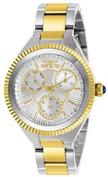 Invicta Women's Angel Quartz Watch with Stainless Steel Strap, Two Tone, 16 (Model: 28350)