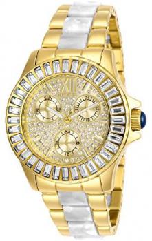 Invicta Women's Angel Quartz Watch with Stainless Steel Strap, Two Tone, 20 (Model: 29104)