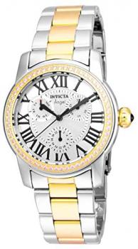 Invicta Women's Angel Quartz Watch with Stainless Steel Strap, Two Tone, 20 (Model: 21707)