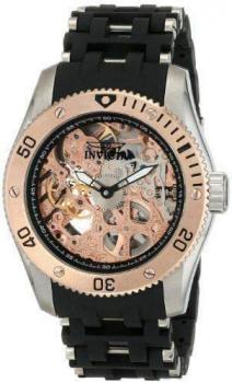 Invicta 10351 Men's Sea Spider Mechanical 2 Hand Rose Gold Dial Watch.