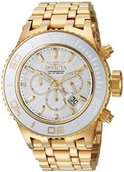 Invicta Men's Subaqua Quartz Watch with Stainless-Steel Strap, Gold, 15 (Model: 23938)