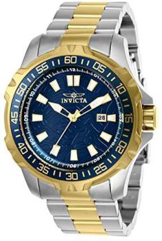 Invicta Men's Pro Diver Quartz Watch with Stainless Steel Strap, Two Tone, 24 (Model: 25794)