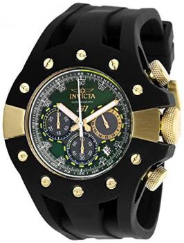 Invicta Men's S1 Rally Stainless Steel Quartz Watch with Silicone Strap, Black, 26 (Model: 28570)