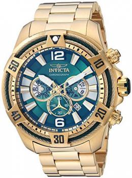 Invicta Men's Bolt Quartz Watch with Stainless Steel Strap, Gold, 26 (Model: 27267)
