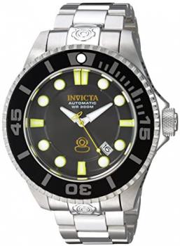 Invicta Men's Pro Diver Automatic-self-Wind Watch with Stainless-Steel Strap, Silver, 22 (Model: 19797)