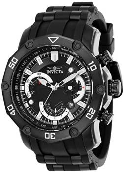 Invicta Men's Pro Diver Stainless Steel Quartz Watch with Silicone Strap, Black, 0.95 (Model: 22799)